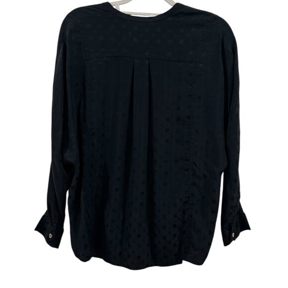 Zadig & Voltaire Tink Jacquard Motif Silk Blouse - Picture 4 of 8